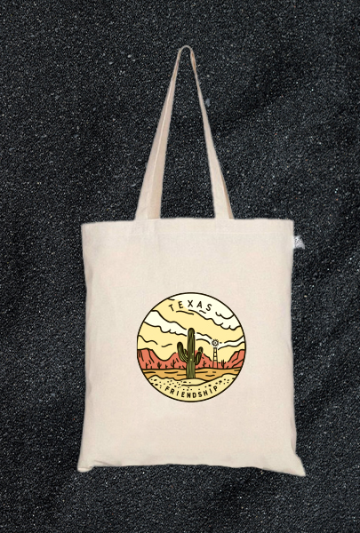 Custom imprinted Tote Bags for Irving, TX with a local business logo